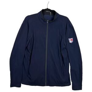 Greyson Golf Mens Size M Full Zip Sport Jacket Lightweight Softshell Navy Blue